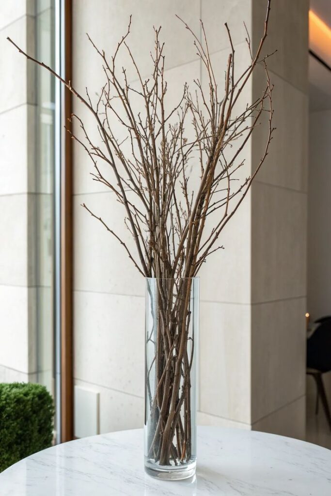 tall-bare-winter-branches-in-a-clear-glass-vase
