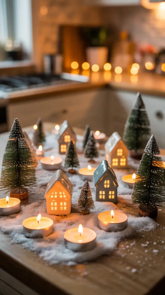 illuminated-ceramic-winter-village-houses-on-a-wooden-table