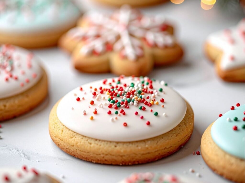 sugar-cookies-decorate-with-simple -icing and-sprinkles