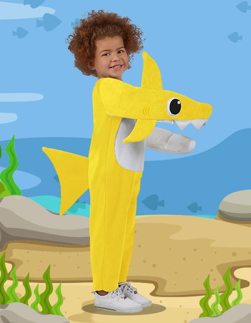 child-wearing-a-bright-yellow-baby-shark-costume-jumpsuit-with-a-fin