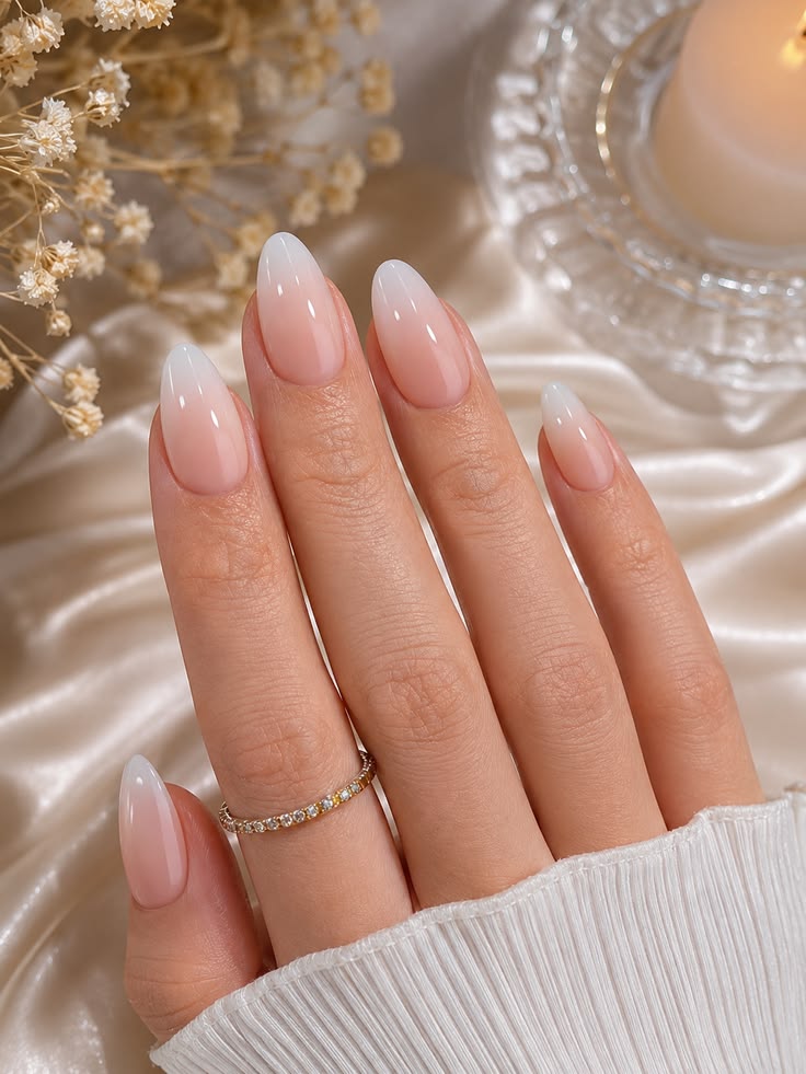 classic-baby-boomer-french-fade-almond-nails-with-glossy-finish-for-wedding-nails-for-brides