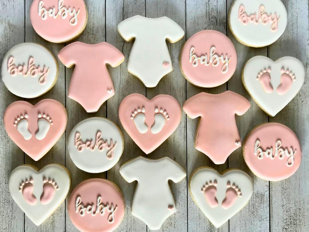 pink-and-white-baby-onesie-sugar-cookies-for-baby-shower