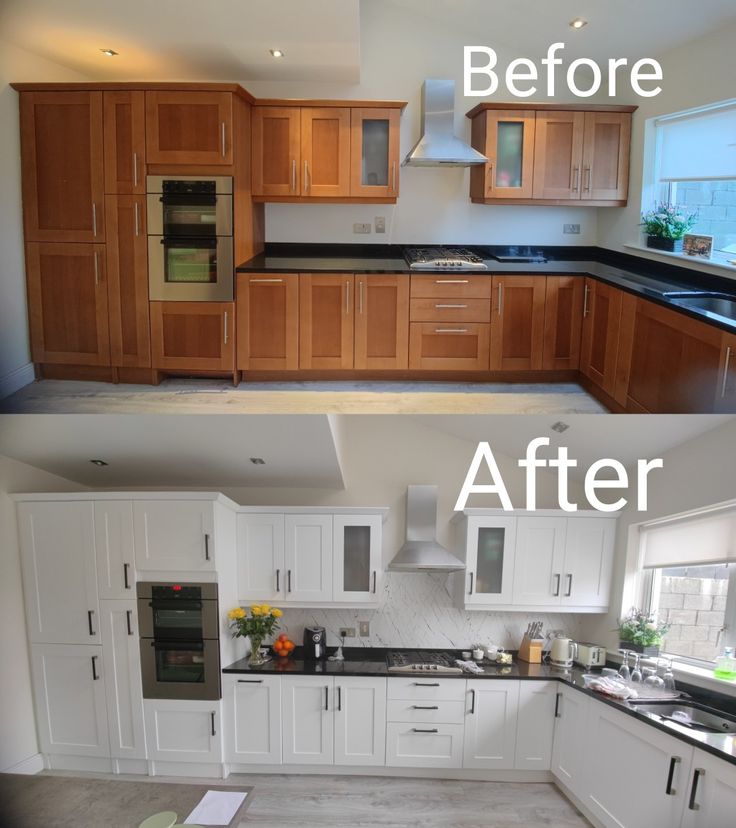 painting-of-cabinets-from-wod-effect-to-white-matte-for-kitchen-makeover.