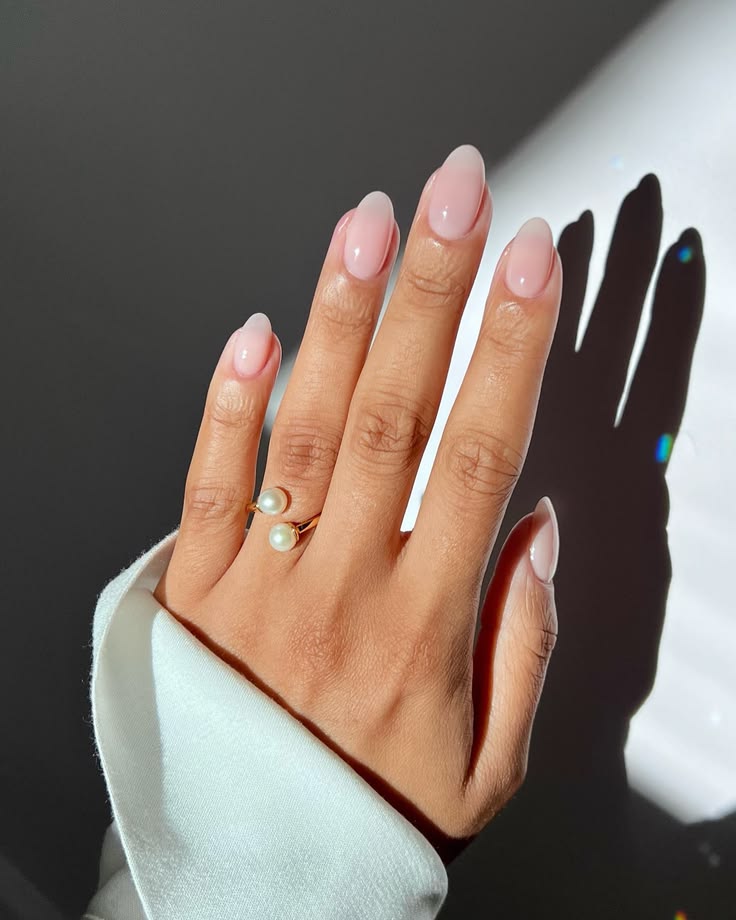 sheer-gloss-milky-pink-lip-gloss-almond-nails