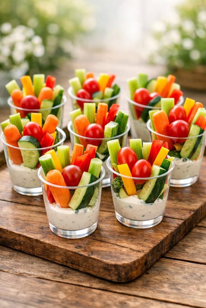 individual-veggie-and-dip-cups-with-carrots-cucumbers-and-peppers