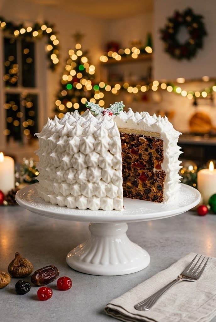 traditional-holiday-fruit-cake-covered-in-marzipan-and-textured-royal-icing