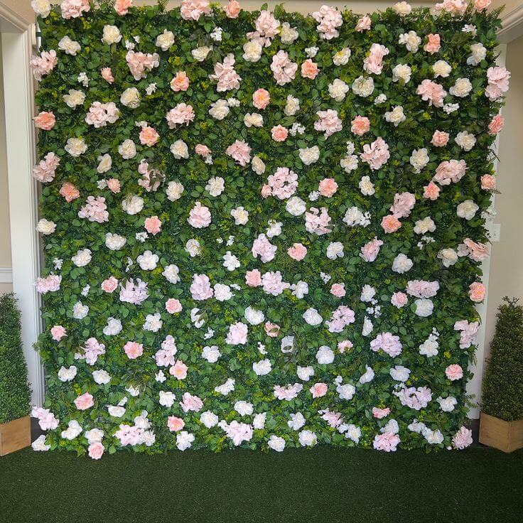 lush-greenery-flower-wall-backdrop-with-blush-pink-and-white-roses