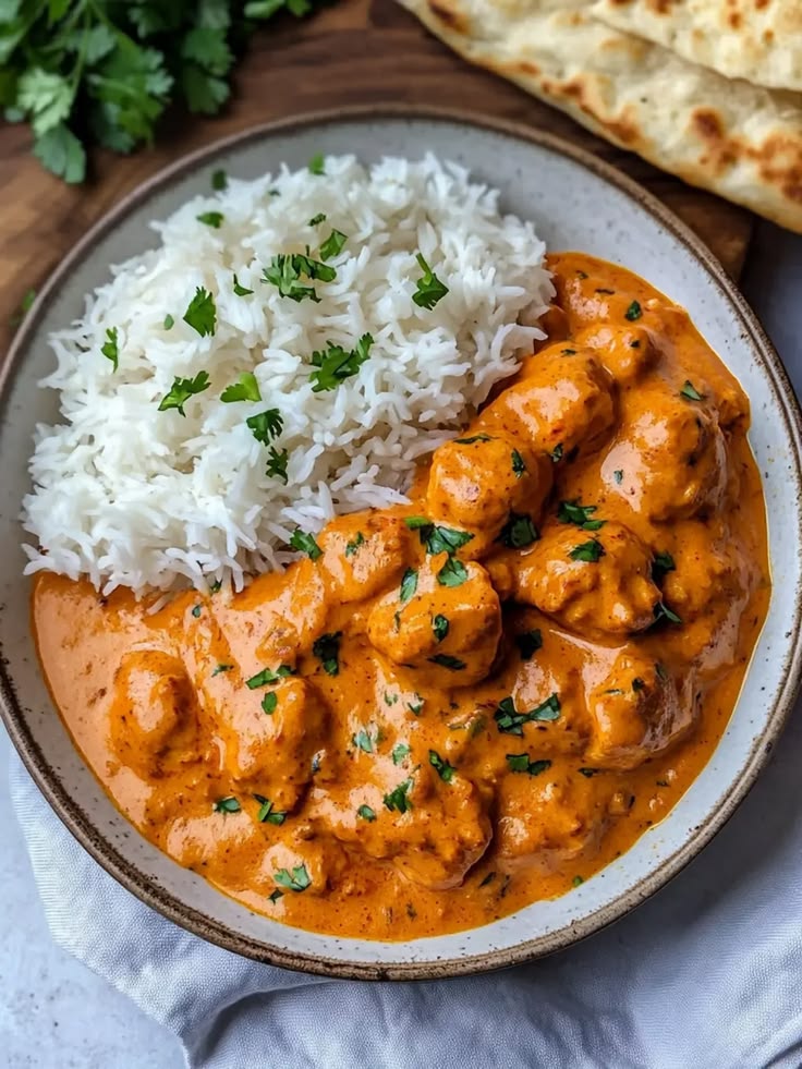 umpkin-chicken-curry-with-white-rice-and-naan-bread