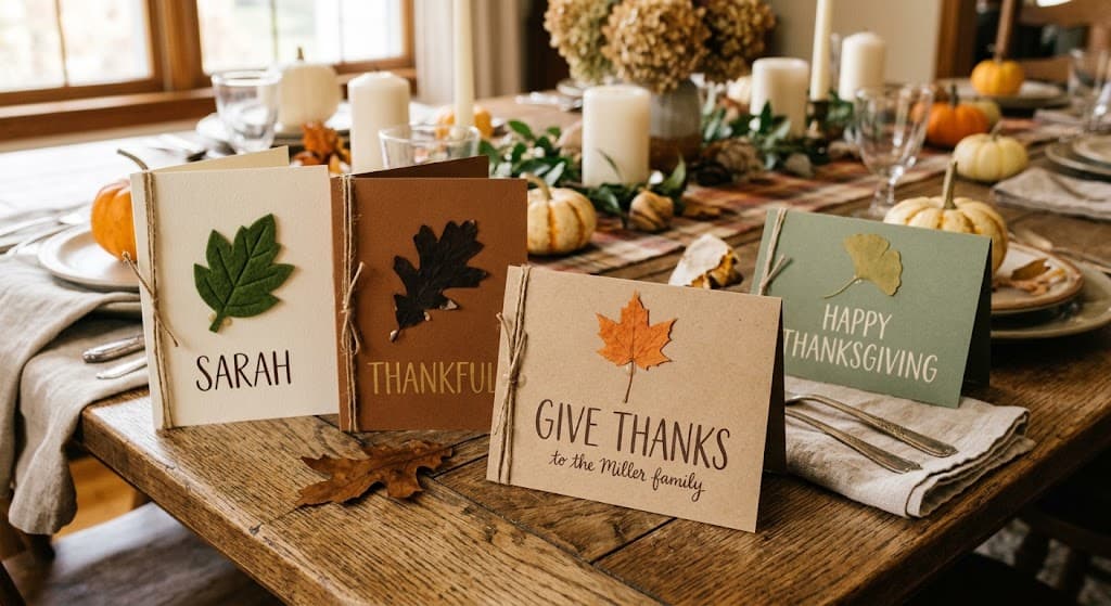 simple-leaf-thanksgiving-cards-on-craft-paper-and-kraft-cardstock-with-give-thanks-message