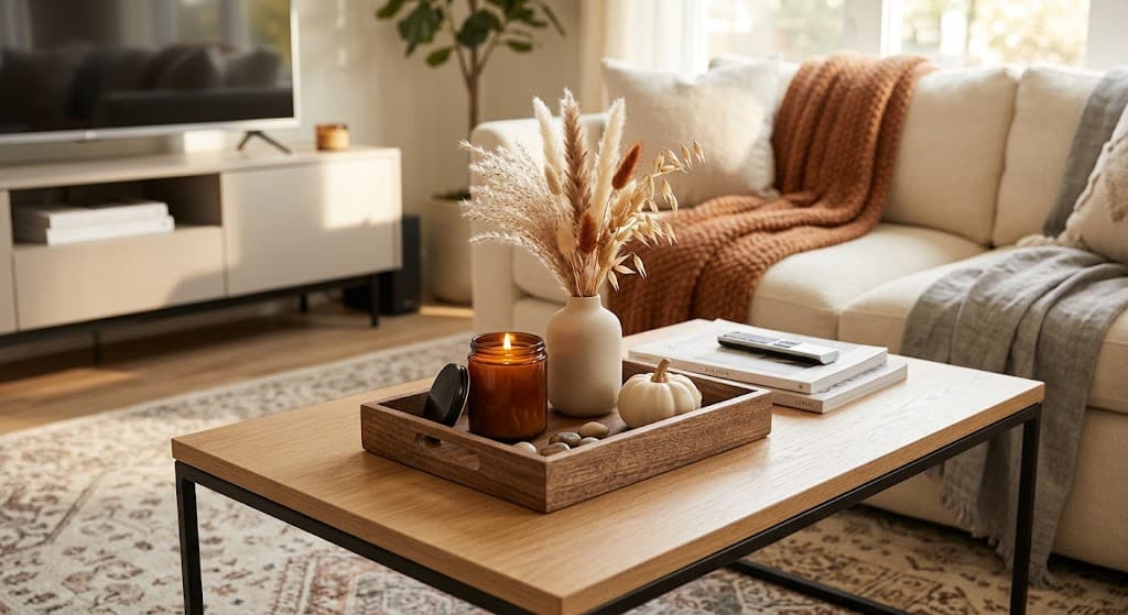 cozy-living-room-coffee-table-styled-with-wooden-tray-amber-candle-dried-pampas-grass-and-white-mini-pumpkin