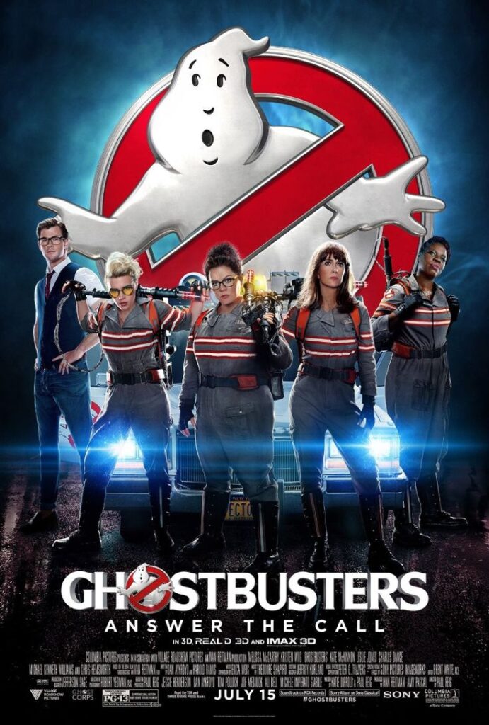 ghostbusters-answer-the-call-2016-movie-poster-featuring-melissa-mccarthy-kristen-wiig-kate-mckinnon-and-leslie-jones-Halloween-movies-to-watch