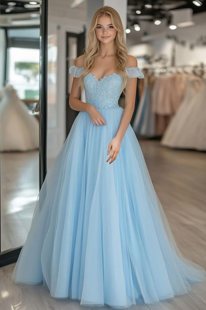 light-blue-off-the-shoulder-tulle-prom-gown-with-lace-bodice
