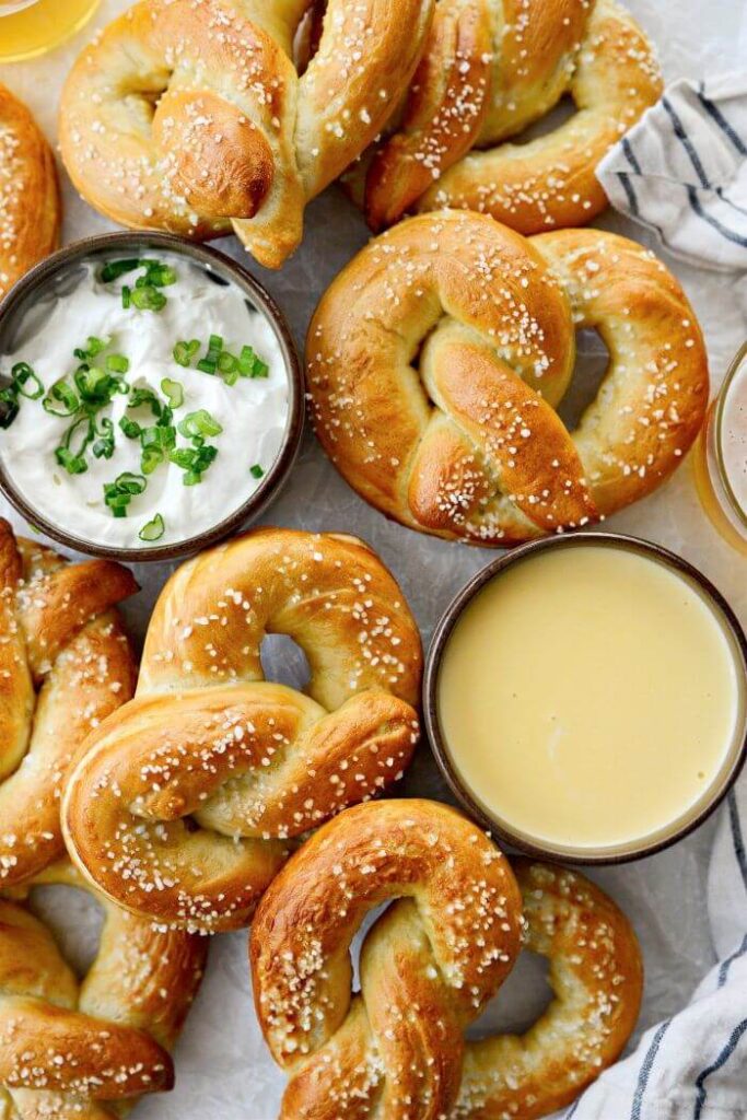 freshly-baked-german-soft-pretzels-with-dipping-sauces-for-reformation-day-celebration-how-to-celebrate-halloween-as-a-christian